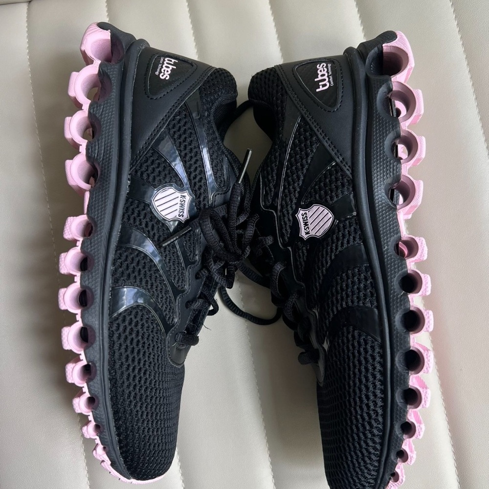 Black and Pink Athletic Shoes